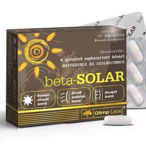 Olimp Labs® beta-SOLAR® Világszabadalommal védett bőrvitamin - Melanóma ellenes katekinekkel, 55% EGCG! 14 összetevő.