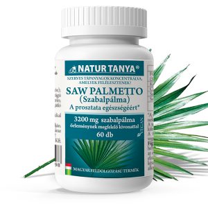 Natur Tanya® FÉRFIEGÉSZSÉG - Saw Palmetto (Szabalpálma/Fűrészpálma), kisvirágú füzike, csalángyökér, cink és szelén kivonat