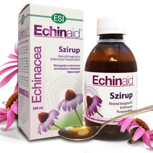 ESI® Echinaid® Immunerősítő Echinacea szirup - hozzáadott gesztenyemézzel, és balzsamos gyógynövényekkel.