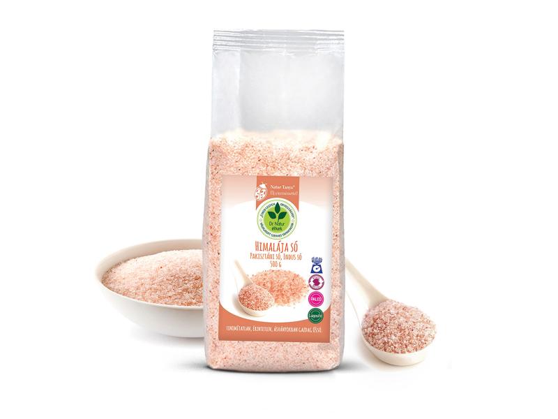 Dr. Natur étkek, Himalája só (Pakisztáni só, Indus só) Vegyszer- és adalékanyag-mentes. Kívül- Belül, 500g