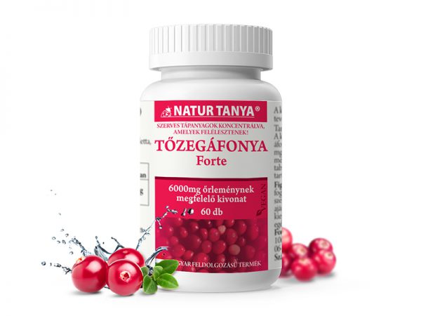 Natur Tanya® Szerves Tőzegáfonya/Cranberry FORTE - Húgyúti fertőzések, húgyhólyag-és húgycsőgyulladások.