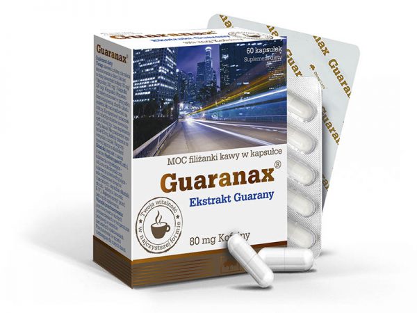 Olimp Labs® Guaranax™ Guarana kapszula - késleltetett feszívódású növényi koffein forrás. Standardizált guaranin tartalom!