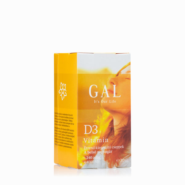 A GAL D3-vitamin íztelen, ételbe is cseppenthető, így gyermekeknek is könnyen adható